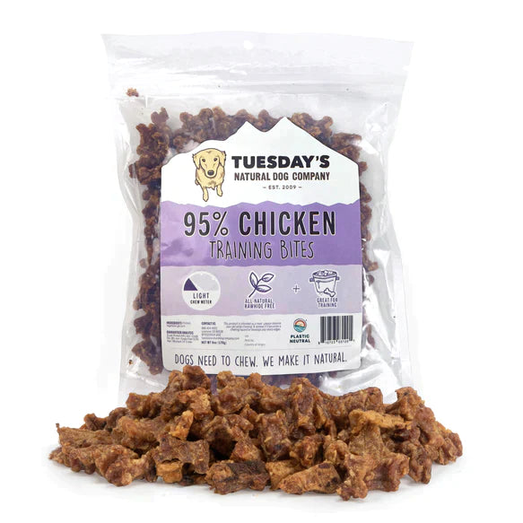 Tuesday's Natural Dog Company 95% Chicken Training Bites - 6 oz