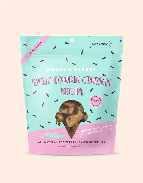 Bocce's Bakery Mint Cookie Crunch Soft & Chewy Treats