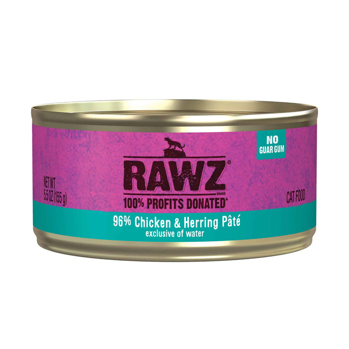 Rawz 96% Chicken & Herring Pate Cat Food