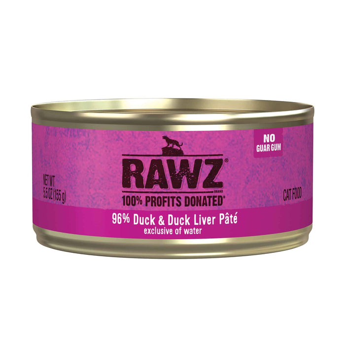 Rawz 96% Duck & Duck Liver Pate Cat Food