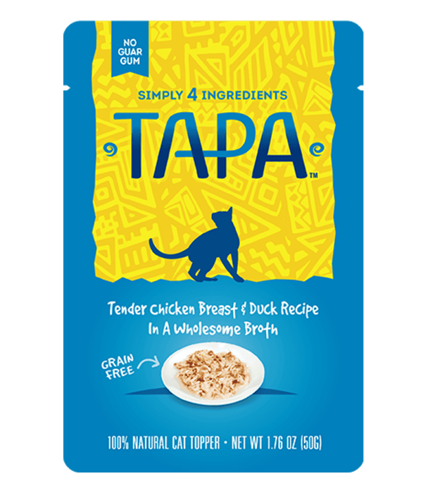 Rawz Tapa Tender Chicken Breast & Duck Cat Food Recipe In Wholesome Broth