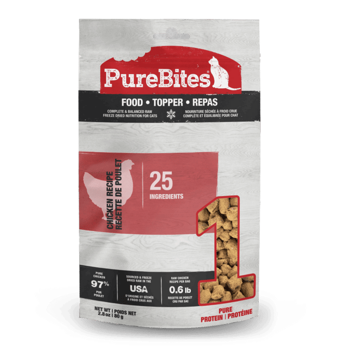 PureBites Chicken Freeze Dried Cat Food Topper