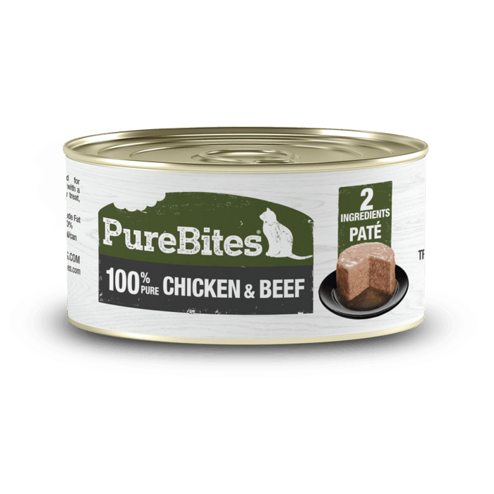 PureBites Chicken & Beef Pure Protein Pate for Cats