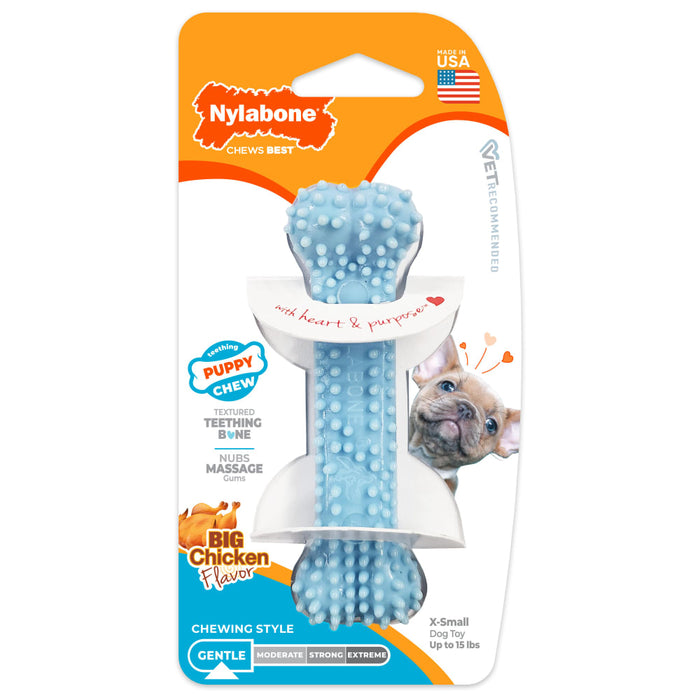 NYLABONE PUPPY TEETHING CHEW BONE XS
