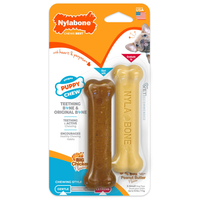 NYLABONE PUPPY TEETHING CHEW PUPPY XS