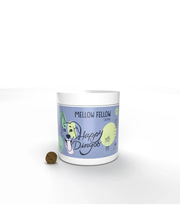 Happy Dingos Mellow Fellow Calming Supplement for Dogs