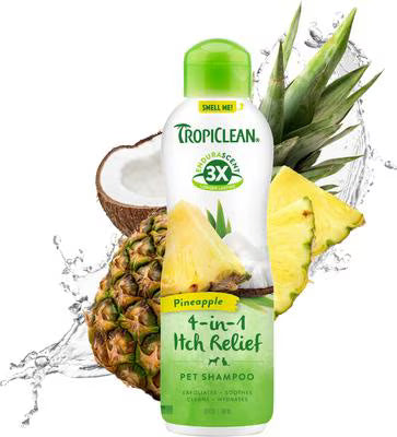 TROPICLEAN DOG GROOMING ENDURASCENT SHAMPOO PINEAPPLE ITCH RELIEF 20 OZ