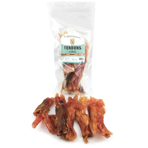 Tuesday's Natural Dog Company Large Beef Tendons - 5 Pack