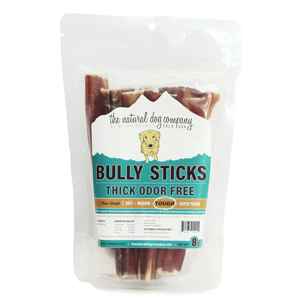 Tuesday's Natural Dog Company 6" Thick Bully Odor Free - 8 oz