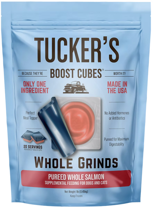 TUCKER'S FROZEN BOOST CUBES SALMON 1 LB