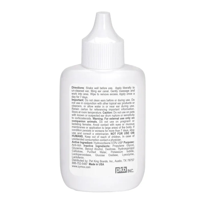 ZYMOX Enzymatic Ear Solution with 0.5% Hydrocortisone for Authentic Product Made in the USA