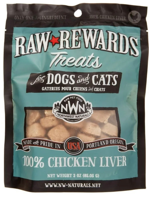 NORTHWEST NATURALS FREEZE DRIED CHICKEN LIVER TREAT 3 OZ