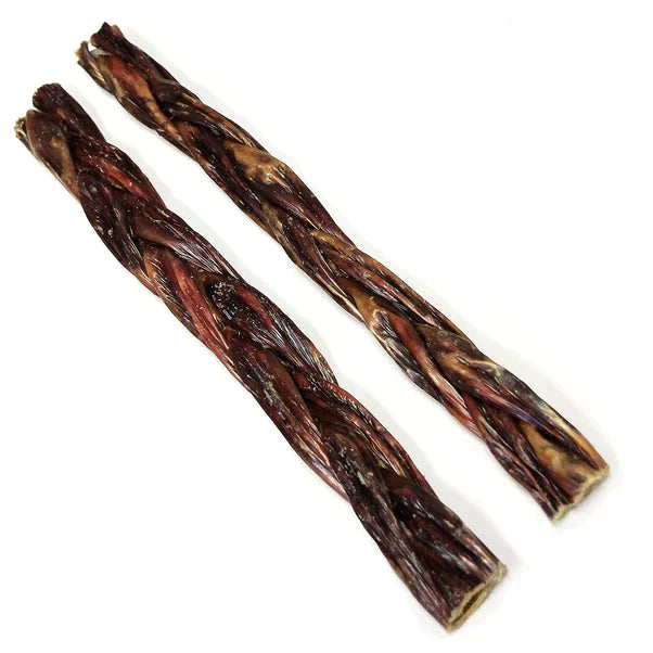Tuesday's Natural Dog Company 12" Braided Gullet Sticks - 2 Pack