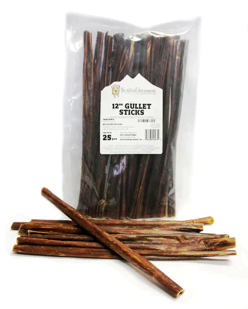 Tuesday's Natural Dog Company 12" Gullet Sticks (Bulk)