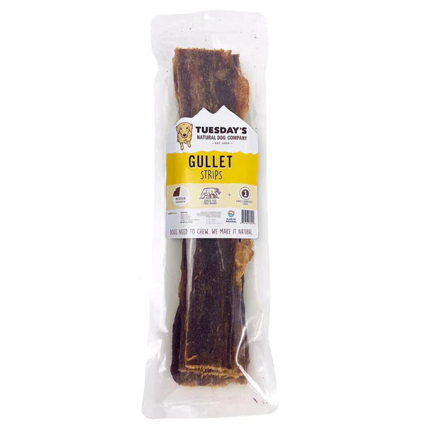 Tuesday's Natural Dog Company 12" Gullet Strips - 6 oz