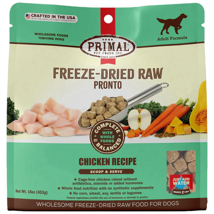 Primal Pet Foods Freeze-dried Raw Pronto Chicken Recipe