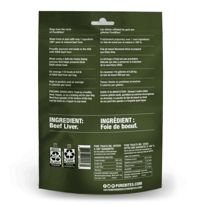 PureBites Beef Liver Freeze Dried Dog Treats