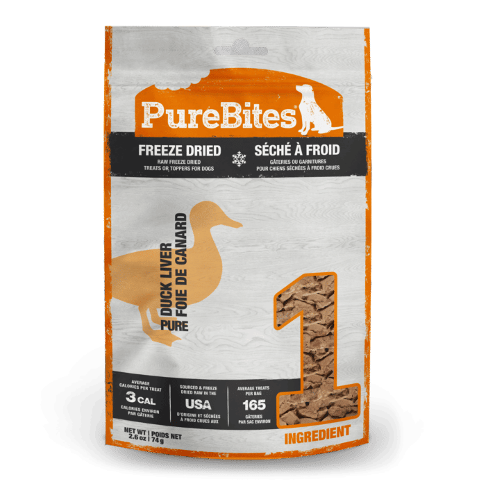 PureBites Duck Liver Freeze Dried Dog Treats