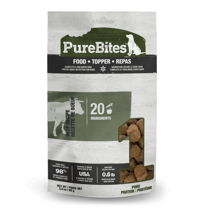 Purebites Beef Freeze Dried Dog Food Topper