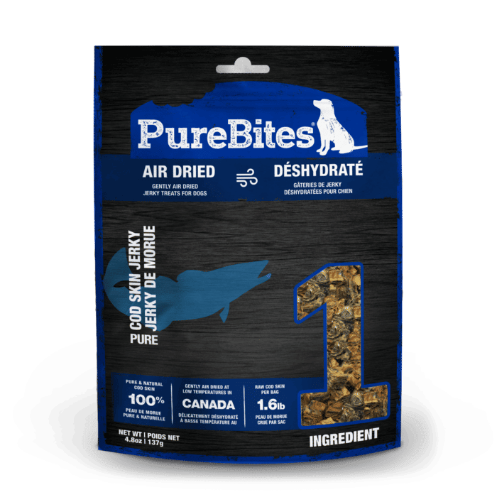 PureBites Cod Skin Air Dried Dog Treats