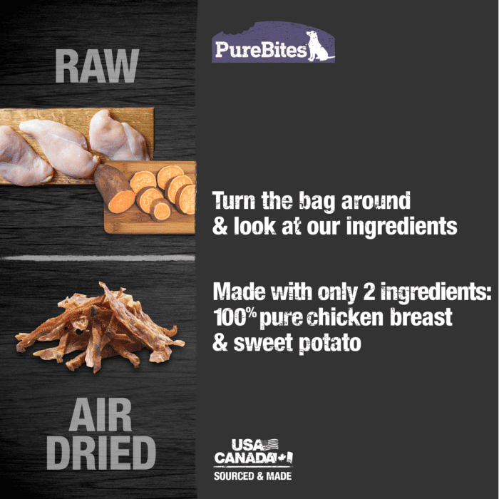 PureBites Chicken & Sweet Potato Air Dried Dog Treats