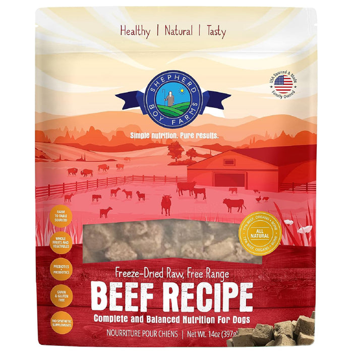 SHEPHERD BOY FARMS FREEZE DRIED DOG FOOD 14 OZ