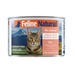 Canned Feline Natural cat food on a white background