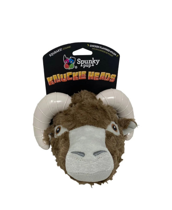 SPUNKY PUP KNUCKLEHEADS PLUSH/CHEW TOY - RAM