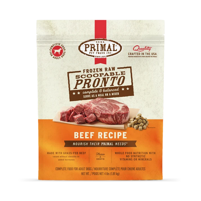 PRIMAL PRONTO FROZEN DOG FOOD
