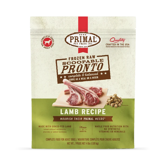 PRIMAL PRONTO FROZEN DOG FOOD