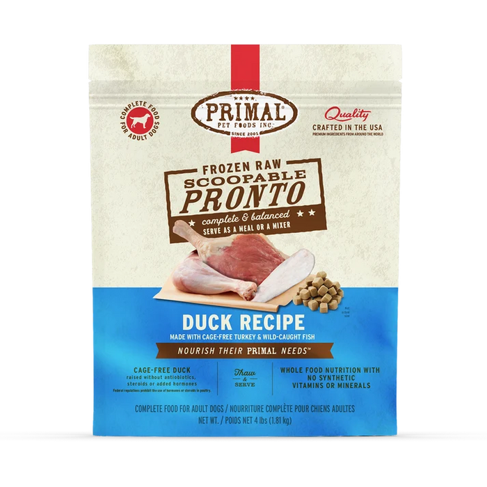 PRIMAL PRONTO FROZEN DOG FOOD