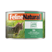 Feline Natural New Zealand Lamb Feast cat food can on a white background