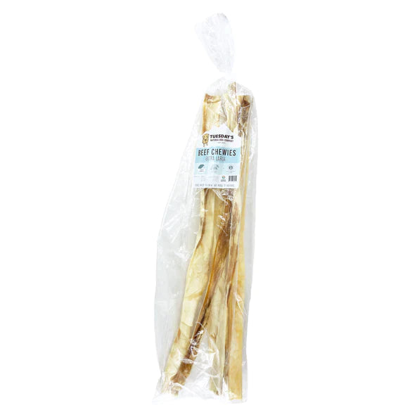 Tuesday's Natural Dog Company 25-30" Beef Chewies 5 Pack