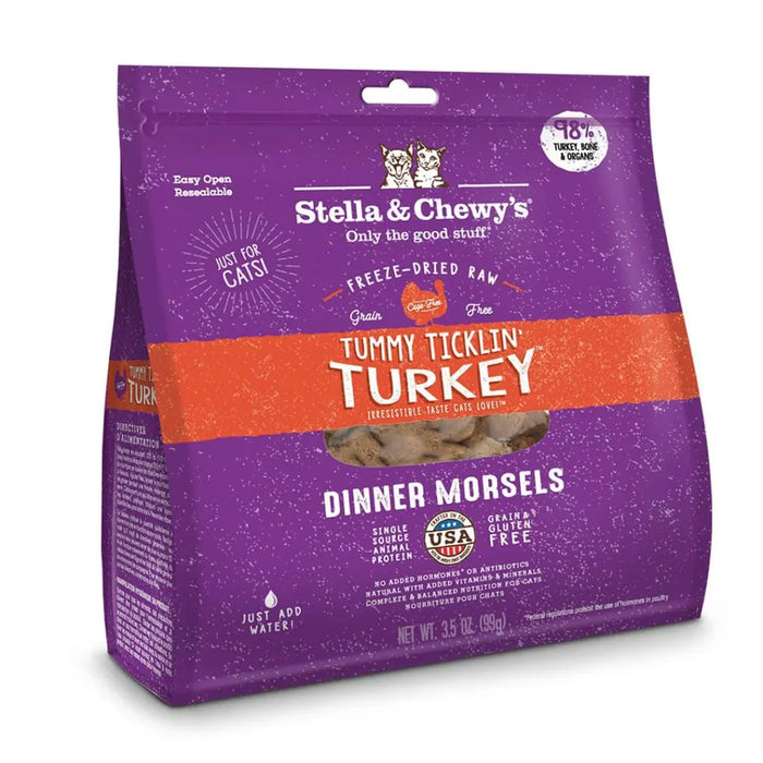 Stella & Chewy's Tummy Ticklin Turkey Freeze-Dried Raw Dinner Morsels