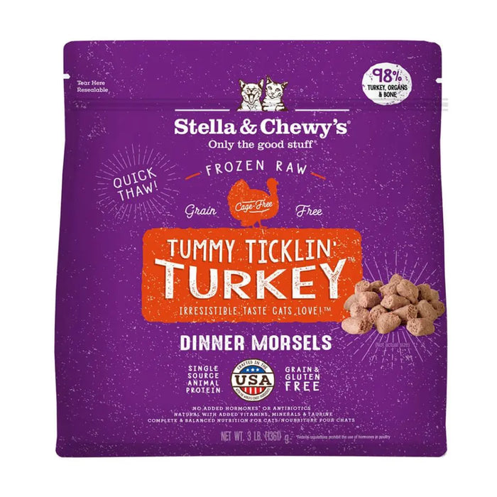 Stella & Chewy's Tummy Ticklin Turkey Frozen Raw Dinner Morsels