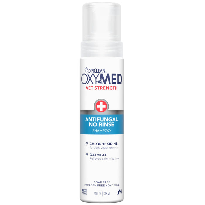 TROPICLEAN OXYMED SHAMPOO NO-RINSE ANTIFUNGAL 7.4 OZ