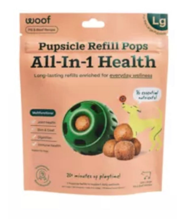WOOF DOG TREAT ALL-IN-1 POPS X LARGE 12 OZ