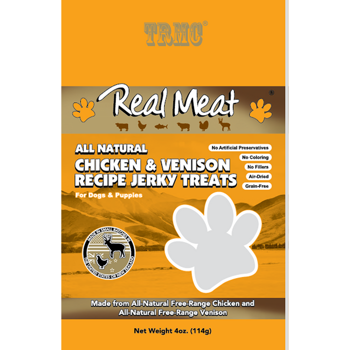 Real Meat Dog Treats Chicken & Venison Jerky Treats
