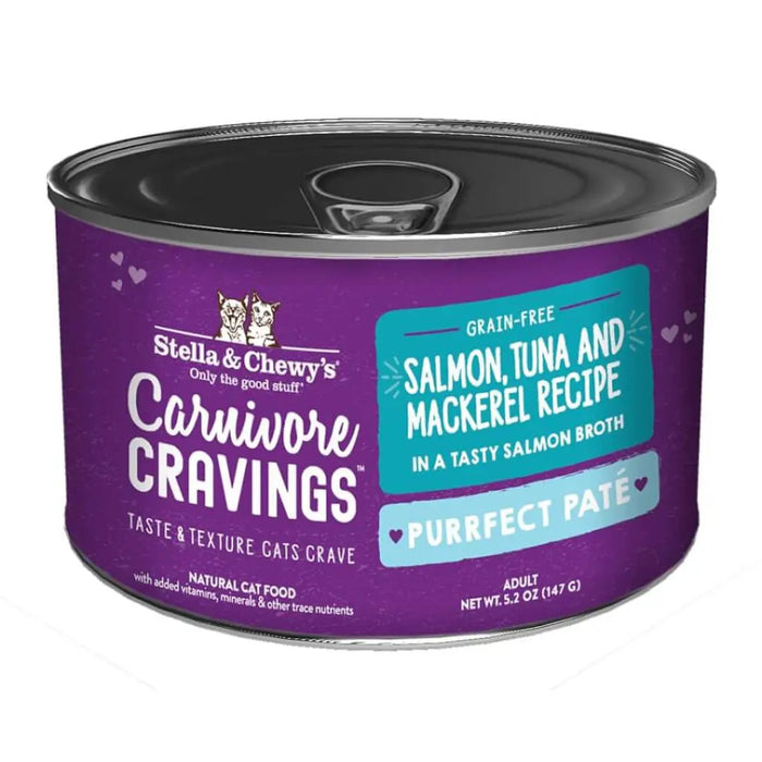 Stella & Chewy's Carnivore Cravings Purrfect Pate Salmon, Tuna & Mackerel Recipe