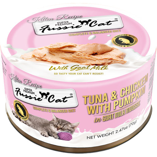 FUSSIE CAT KITTEN MOUSSE W/ GOAT MILK CANNED FOOD