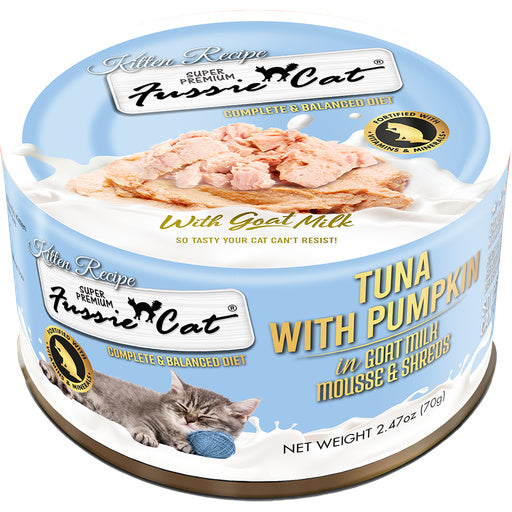 FUSSIE CAT KITTEN MOUSSE W/ GOAT MILK CANNED FOOD