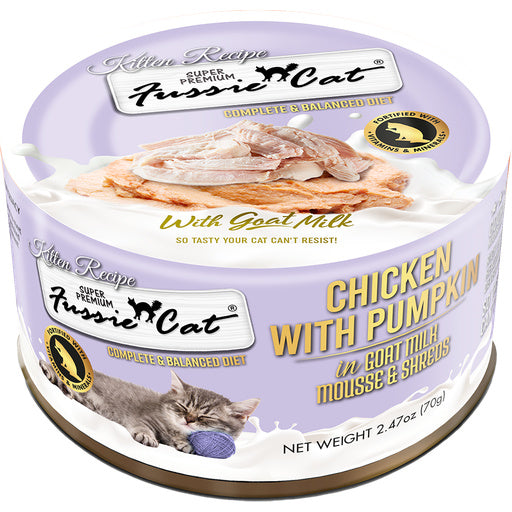 FUSSIE CAT KITTEN MOUSSE W/ GOAT MILK CANNED FOOD