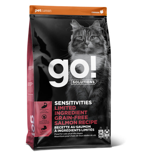 PETCUREAN GO! CAT DRY FOOD SENSITIVITIES LIMITED INGREDIENT SALMON