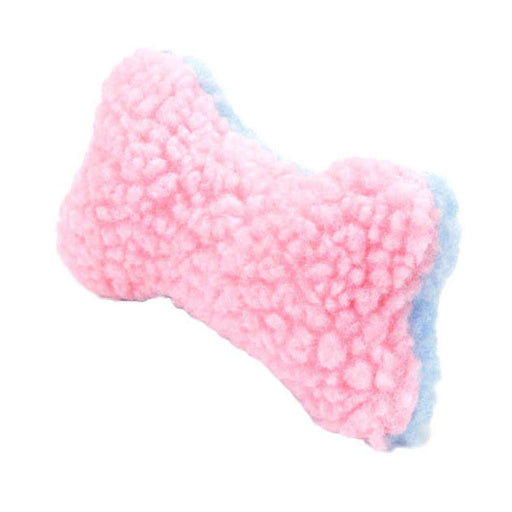COASTAL LIL PALS FLEECE BONE TOY PINK ON ONE SIDE BLUE ON ONE SIDE