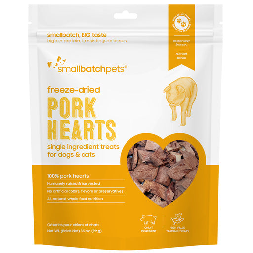 SmallBatch Cat and Dog Freeze Dried Hearts Treats