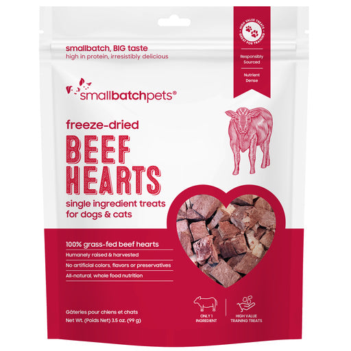 SmallBatch Cat and Dog Freeze Dried Hearts Treats