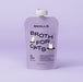 Front of purple Smalls Pig Broth for Cats 5 oz pouch with white cap.