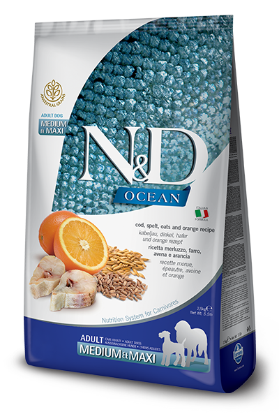 Farmina Cod, Spelt, Oats & Orange Adult Medium & Maxi