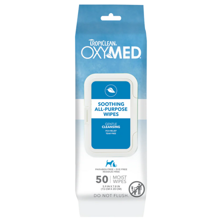 TROPICLEAN OXYMED CHLORHEXIDINE WIPES 100CT