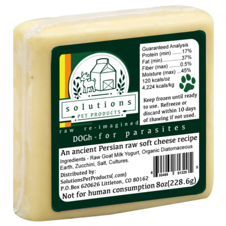 Solutions Pet Products DOG- an ancient soft-cheese, raw milk recipe